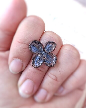 Hortensja pierścionek miedziany r. 16, Treemasters Copper Jewelry