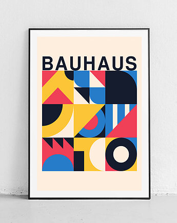 Plakat Kolory i geometria Bauhausu, Harvest Maison