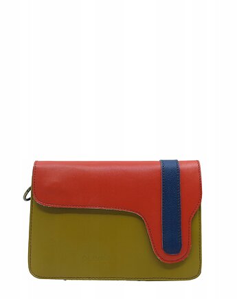 Torebka listonoszka damska skórzana regulowany odpinany pasek eko OLIVKA, Olivka Warsaw