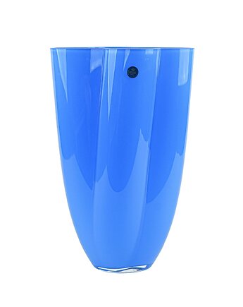 Wazon niebieski, duński design, lata 80, produkcja: Royal Copenhagen, Przetwory design