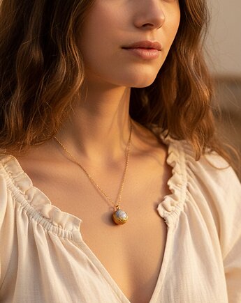 Naszyjnik Kulka z Ametystem, TulipBIJOU