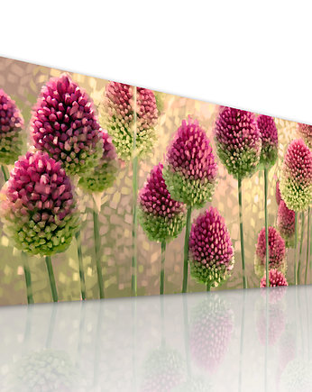 OBRAZ NA PŁÓTNIE - KWIATY CZOSNEK 150x60cm, LUdesign gallery