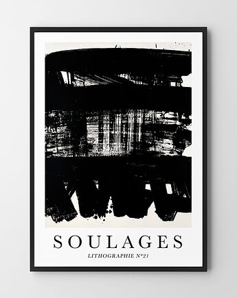 Plakat Soulages Litographie N 21, HOG STUDIO