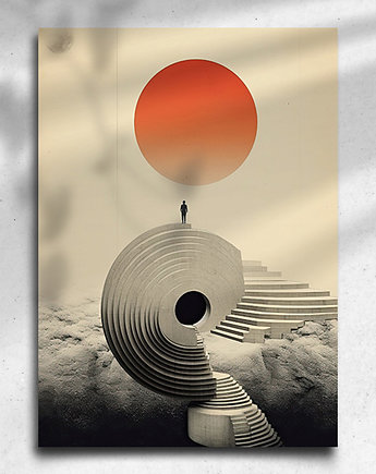 Plakat / Surrealistyczny Kolaż / Słońce, OKAZJE - Prezent na Wesele
