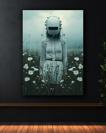 Sztuczna natura - Plakat - Druk - Abstrakcja, Surrealizm, Loft #12, Black Sapphire Art