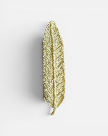 Zakładka do książki piórko handmade, Malowane Nitki