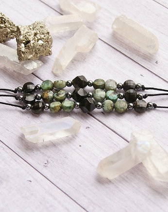 Ochrona, energia - obsydian, turkus afrykański, kaktusia