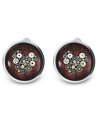 Klipsy - Serce steampunk, yenoo