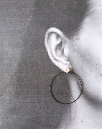 Kolczyki GARDEN OF EDEN mosiądz srebrny, koła, modesign