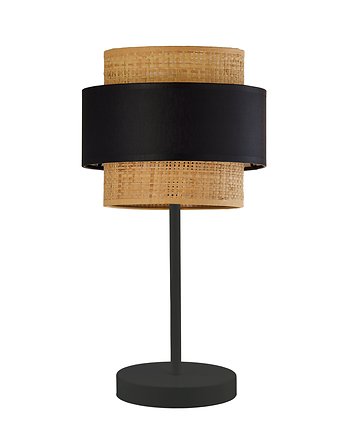 Nowoczesna lampa stołowa LED w stylu boho z rattanowym kloszem NICEA BOHO II, LYSNE