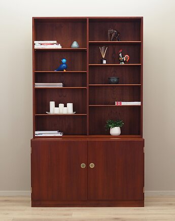 Regał tekowy, duński design, lata 60, projektant: B, Przetwory design