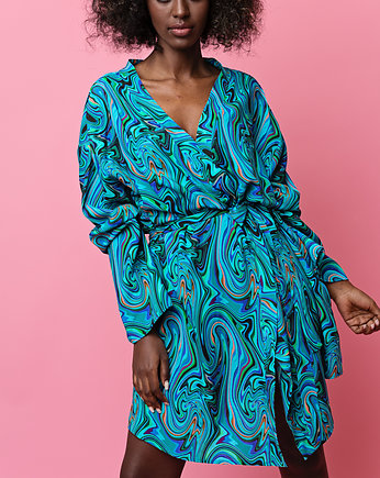 Sukienka kimono BLUE LAGOON, vavu