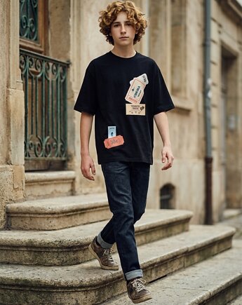 T-shirt  boxy five, Clo&Flo