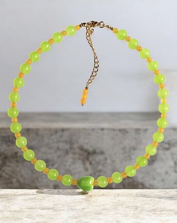 Choker : summer collection : lime & lemon, kaktusia