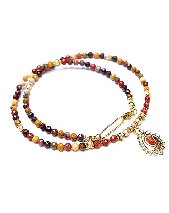 Jaspis Mokait vol. 4 /19.07.25 choker/ - Szlachetna kolekcja, KiKa pracownia