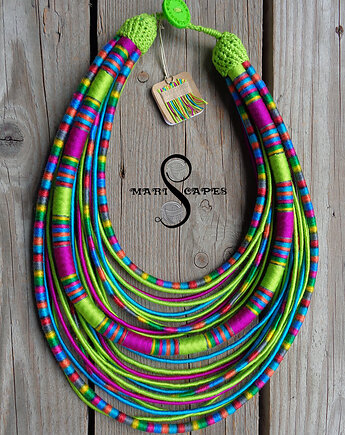 Jedwabna masajka "Rainbow & Lime", MARISCAPES