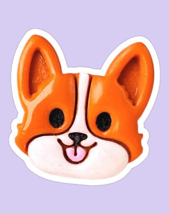 Magnes na lodówkę, pies corgi dekoracje do domu, akcesoria dla psiary, Dary Rusałki