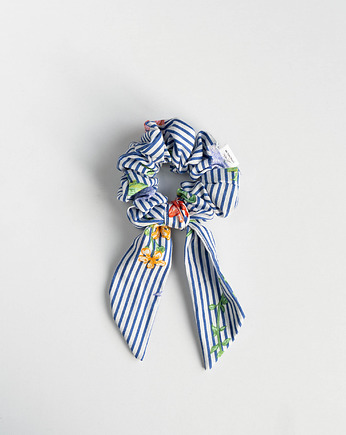 Scrunchie BOW w paski, wu handmade