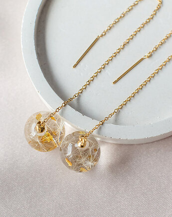 Kolczyki z rzęsek dmuchawca, nature gift