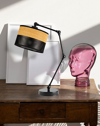 Eklektyczna lampa stołowa w kolorze czarnym ASMARA DUAL, LYSNE