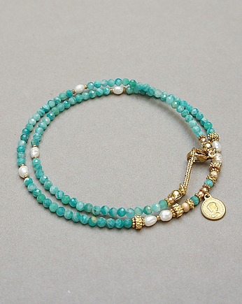 Amazonit rosyjski /choker/ 30.03.26/- Szlachetna kolekcja, KiKa pracownia