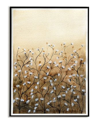 Oryginalna akwarela. Jesienna łąka A4, Malgorzata Domanska