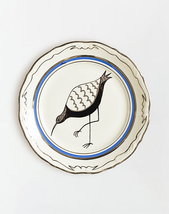 Talerz na ścianę - czapla, EMPE artstudio
