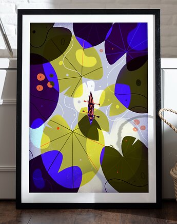 Plakat Water lilies, Magdalena Kozlicka