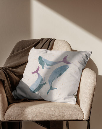 Poduszka dekoracyjna - Three Whales, ASARTEM