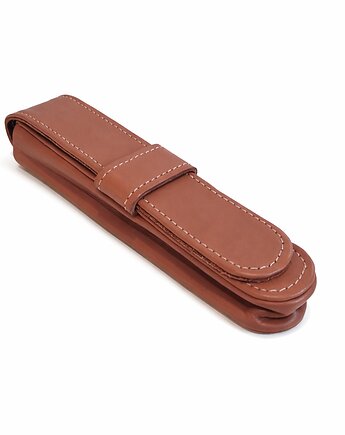Etui na pióro długopis pojedyncze B1brązowe, Lamato