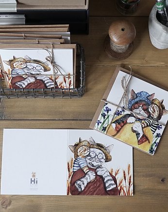 Zestaw kartek na Dzień Babci i Dziadka, HI LITTLE