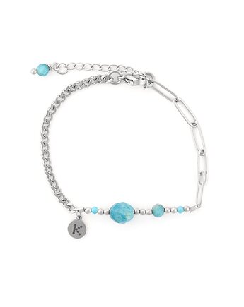 Bestseller! Bransoletka zodiakalna - Wodnik Srebrna stal szlachetna, Kulka Bransoletki