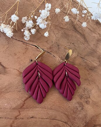 Wiszące kolczyki z gliny, Lemens.clay