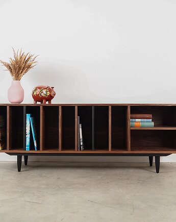 Sideboard orzechowy, skandynawski design, Przetwory design