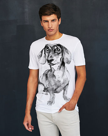Dachshund no.4 Men's T-shirt white, SELVA