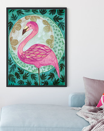 Flaming ilustracja drukowana, muamua design