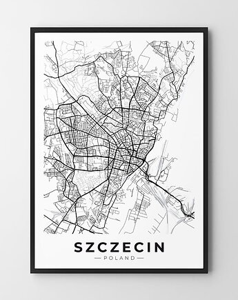 Plakat Mapa Szczecin, HOG STUDIO