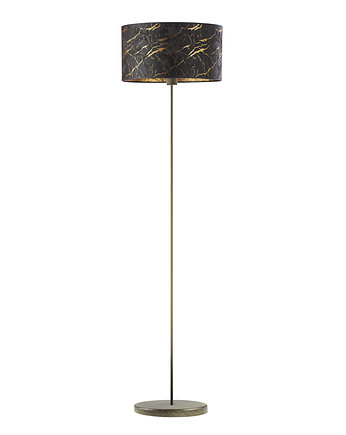 Lampa stojąca z tkaninowym abażurem w stylu glamour WERONA MARMUR, LYSNE