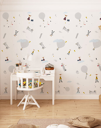Tapeta dla dzieci Szare Balony (Grey Play with US), Humpty Dumpty Room Decoration