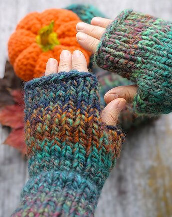 MAXCOLOR kolorowe mitenki "leśna harmonia", sploteka