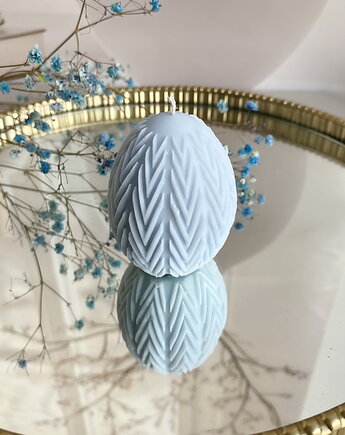 Świeca ekologiczna sojowa dekoracyjna jajko wielkanocne jasny niebieski, Coccola JEWELLERY