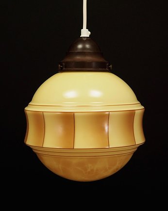 Lampa wisząca szklana, duński design, lata 70, Przetwory design