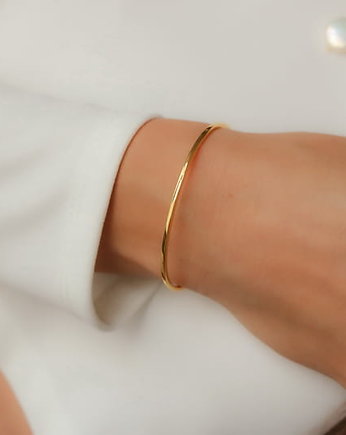Złota bransoletka obręcz "Golden Line"- srebro 925 pozłacane, Coccola JEWELLERY