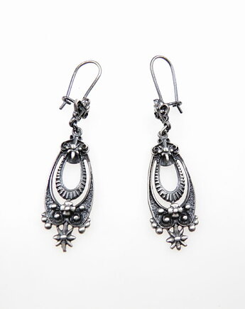 Srebrne kolczyki - Vintage Earrings, VENUS GALERIA