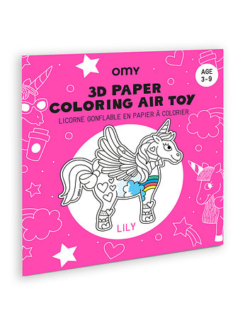 Papierowa kolorowanka 3D LILY, OMY