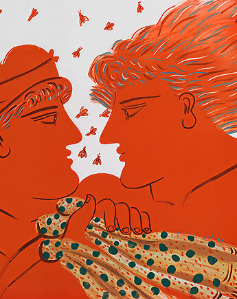 Dwie postacie -  obraz lub plakat, Dekoracje PATKA Patrycja Kita