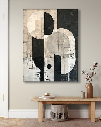 Geometria natury - Obraz na płótnie - Druk Blejtrama, Minimalizm, Loft #40, Black Sapphire Art