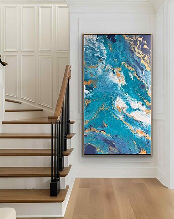 Obraz "Above  the  ocean" 80x140, Anna Maria Majkutewicz