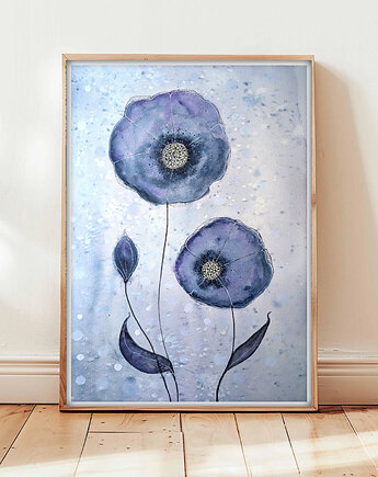 Oryginalna akwarela. Kwiaty A3, Malgorzata Domanska