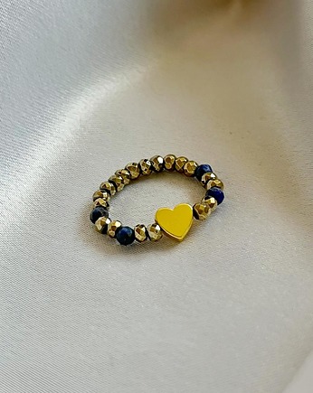 Pierścionek elastyczny BRAVE HEART, Gleeme Jewellery